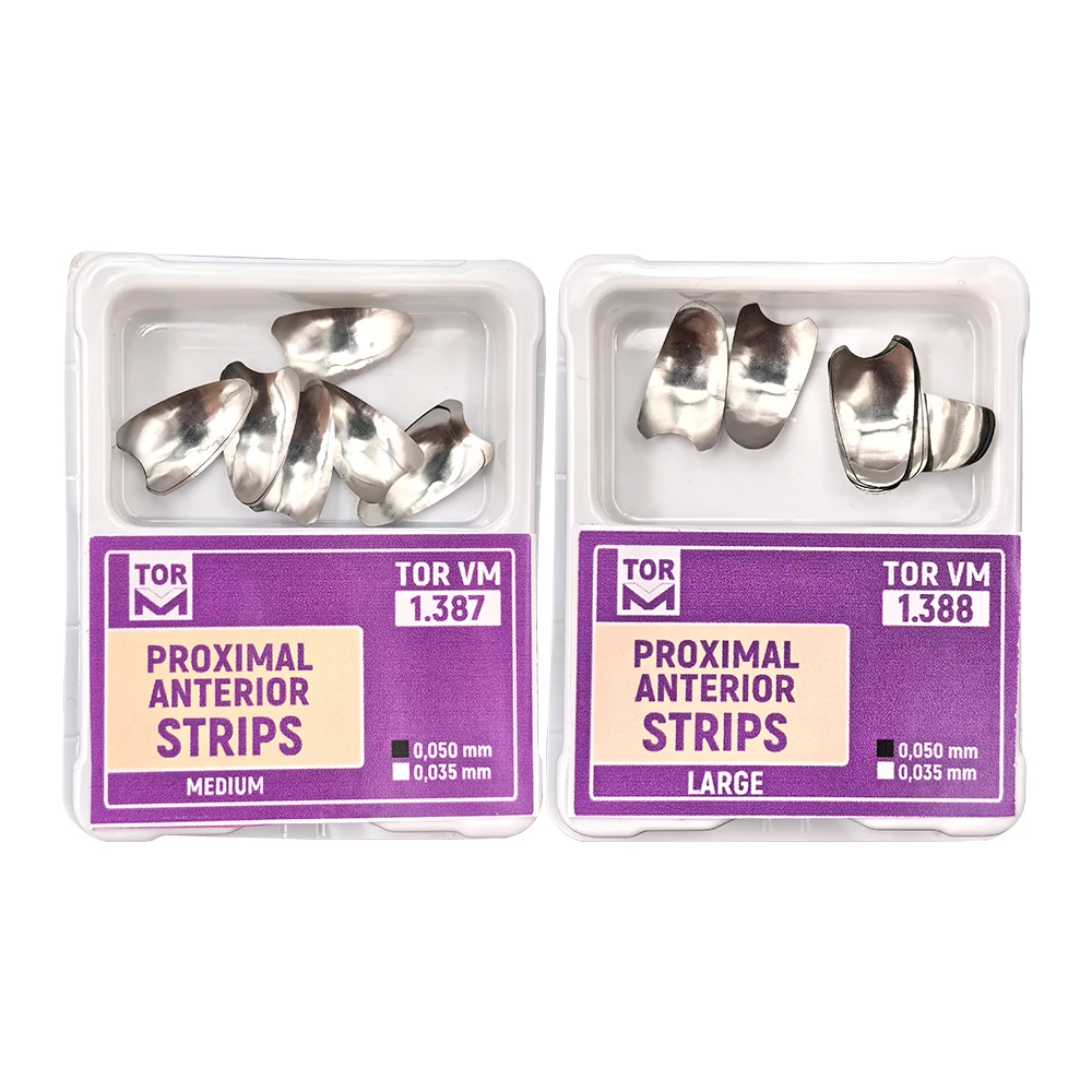2box Dental Proximal Anterior Strips 2.387=1.387 2.388=1.388 Anterior Matrices Matrix System TOR VM Dental Restoration Materials