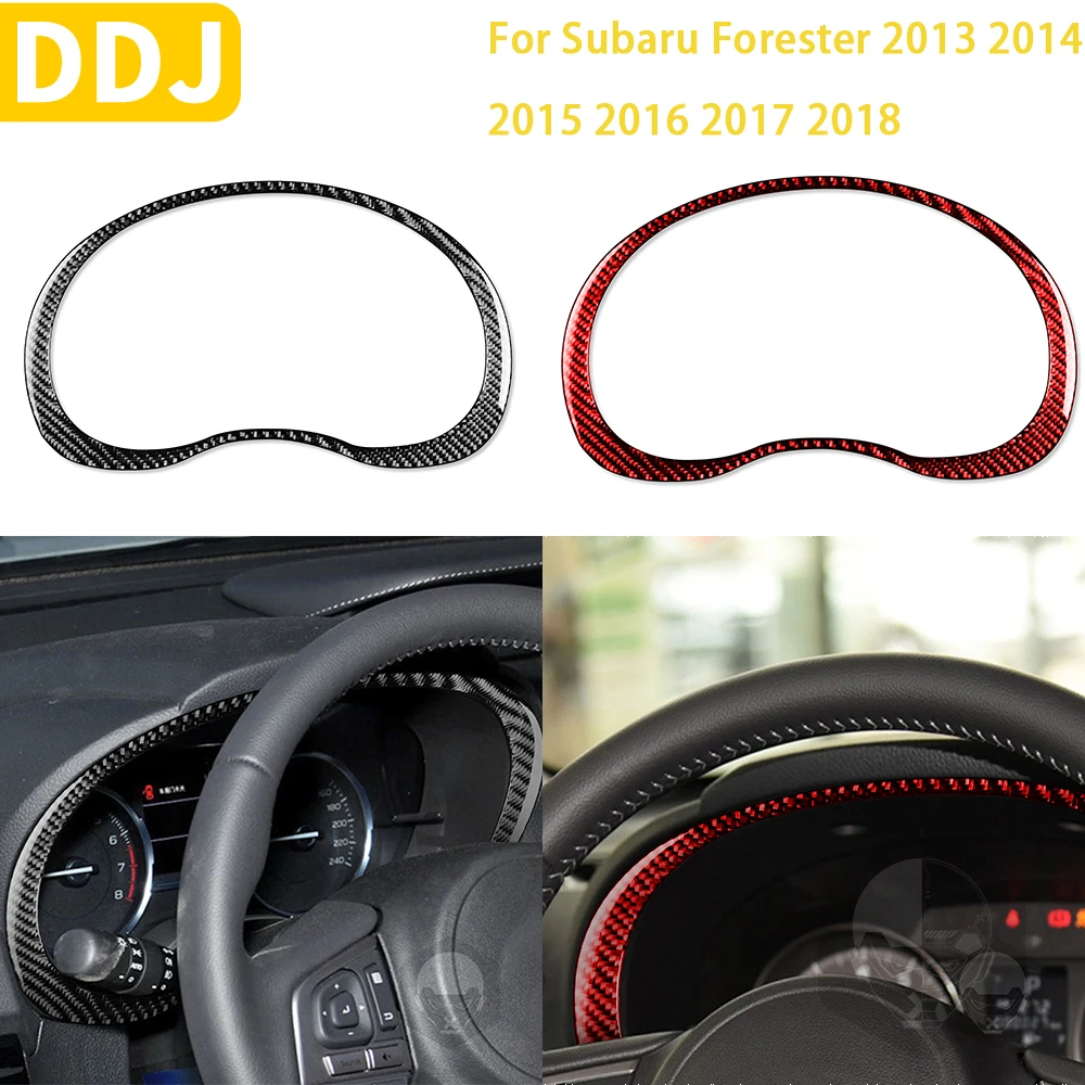

For Subaru Forester 2013 2014 2015 2016 2017 2018 Accessories Carbon Fiber Interior Speedometer Around Trim Sticker