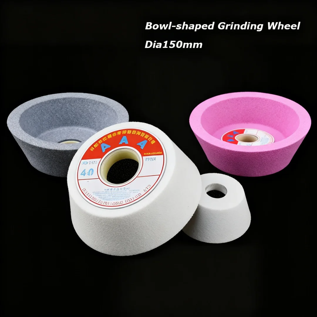 

Диаметр 150 мм в форме чаши, белый корундовый шлифовальный круг, коричневый корундовый/зеленый силиконовый абразивный диск для шлифовального станка, зернистость 46 ~ 120