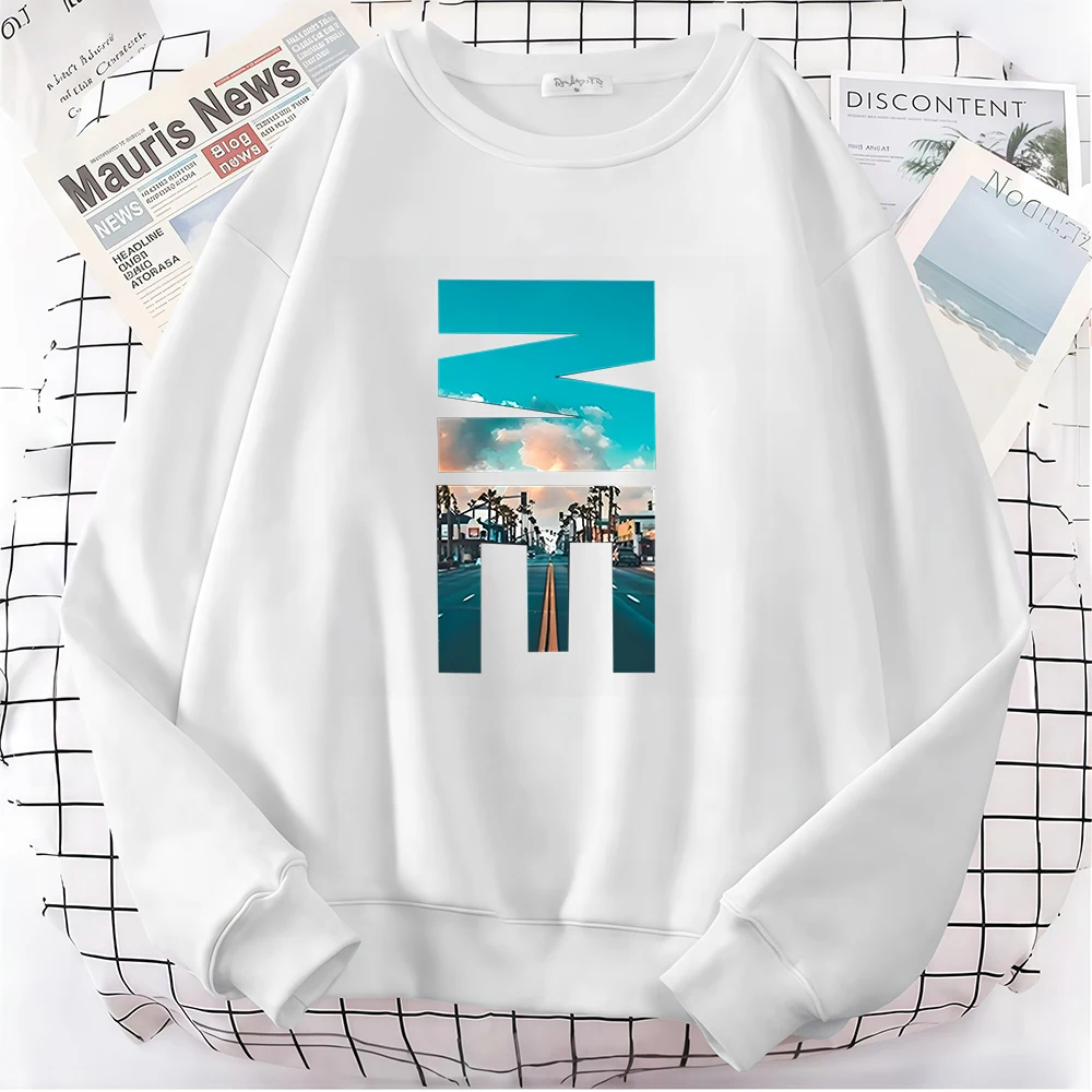 Damen-Sweatshirt, bequeme Baumwolle, lässige Hoodies, Herbst-Winter, täglich, Outdoor, Reisen, Tops, männliche Kleidung, 2026-Grafik-Pullover