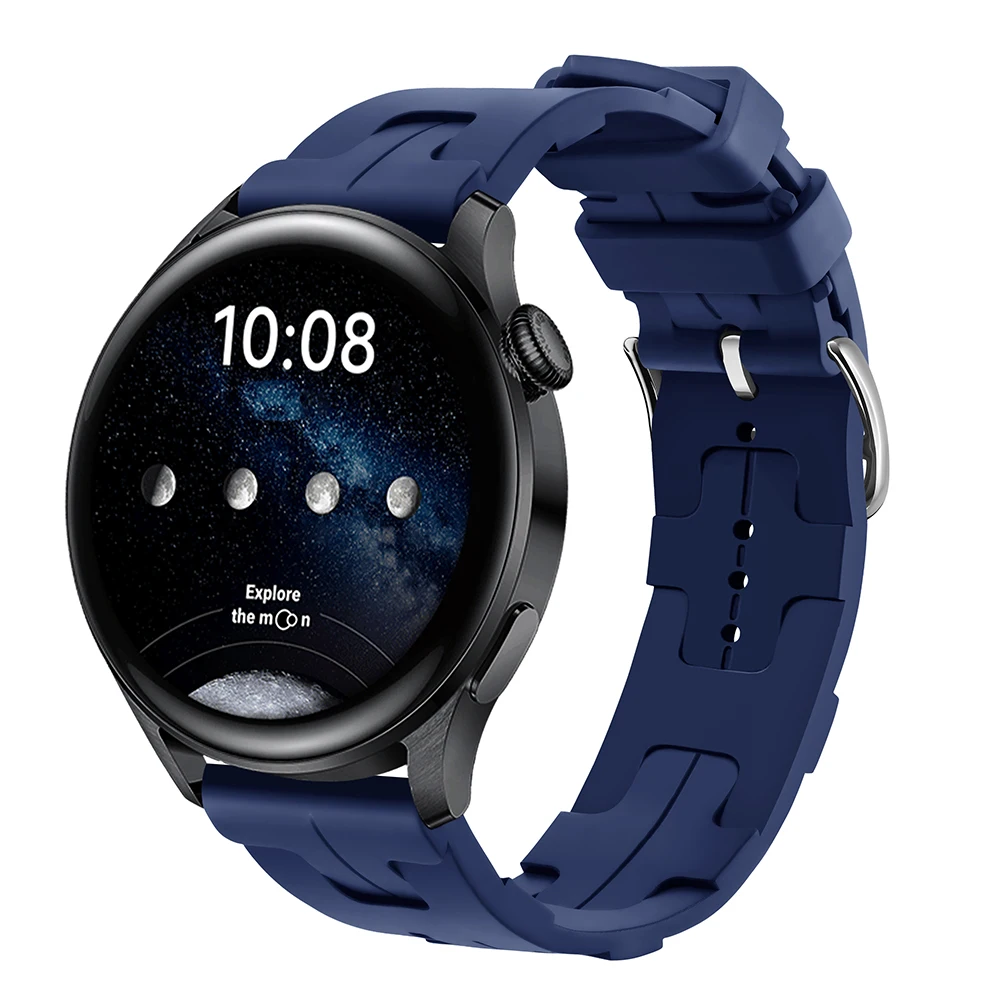 갤럭시 시계 7/FE/5/pro/6/4/클래식/3/액티브 2/기어 s3 20mm 22mm 시계 팔찌 화웨이 시계 GT/5/4/3/2 스트랩용 실리콘 밴드