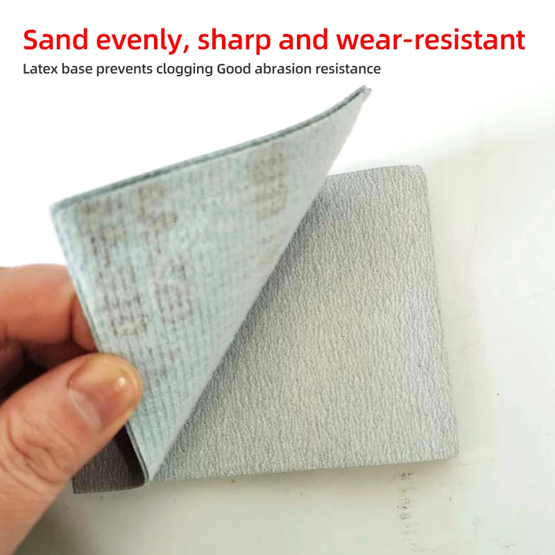 Square Flocking Sandpaper70x100mm Small Square Grinder Dry Abrasive Leather Air Grinder Polishing Polishing Sheet