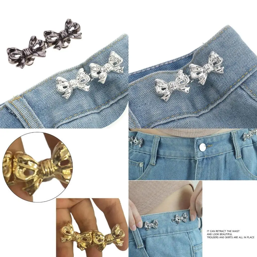 

R1WE затянуть кнопку талии Bows Bows Pant Pin