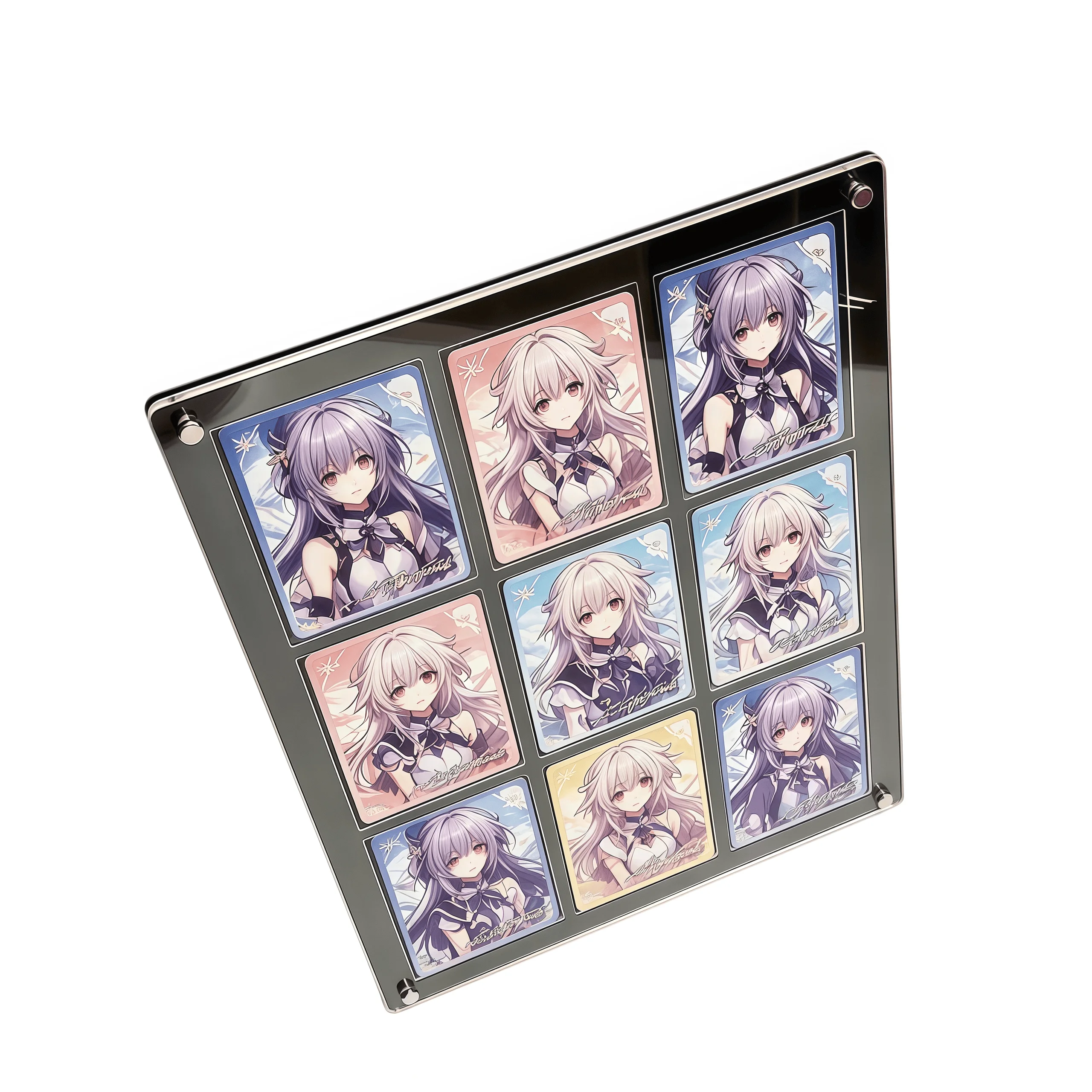 9-slot Thick Black Acrylic Card Brick 35PT Card Holder For PTCG Collection Cards