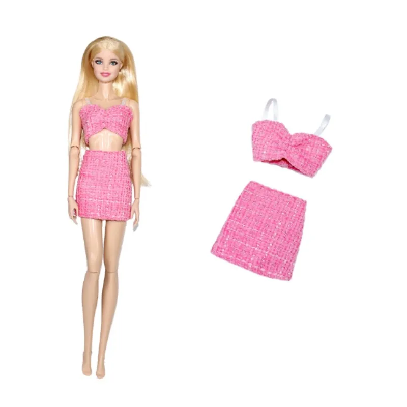 Boneca de brinquedo moda ternos roupas vestidos saia tops calças para suas bonecas BB 1:6 BM35