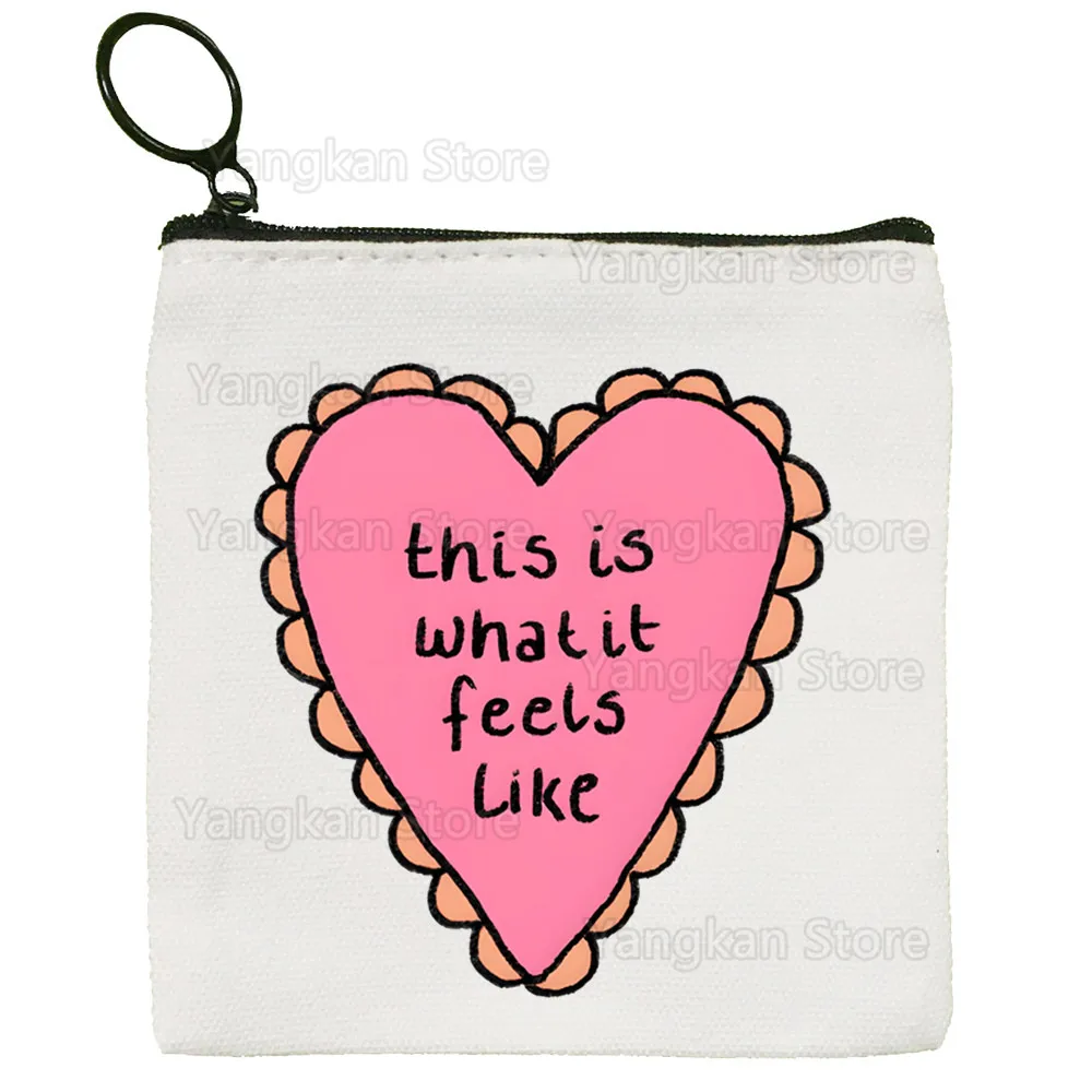 กระเป๋าใส่เหรียญผ้าแคนวาสสีพื้นน่ารักของเกรซี่ แอบรัมส์ กระเป๋าใส่กุญแจแบบมีซิป ดีไซน์ใหม่ สดใส ใช้เป็นกระเป๋าของขวัญได้