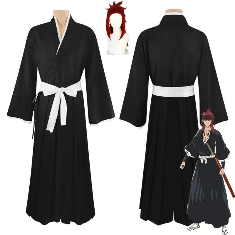 

ABC123Anime Bleach Renji Abarai Cosplay Costume Kuchiki Rukia Kurosaki Ichigo Adult Unisex Kimono Suit Halloween Unifb;6'j,k.9;a