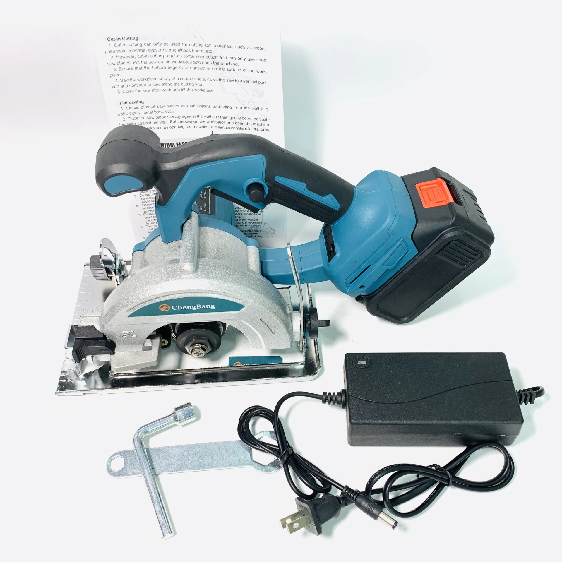 09 Lithium electric brushless electric circular saw five inch section 125 mm portable sawmill chargin Makita Battery