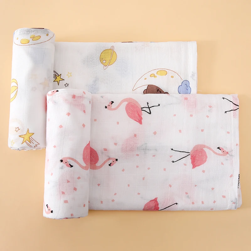 Baby Swaddle Blanket, Gauze Blanket, Available in Multiple Colors, Gauze Material with Bamboo Fiber, Soft and Skin-Friendly, Baby Bath Towel, Swaddle Wrap, Newborn Baby Wrap, Christmas/New Year/Easter Holiday Gift