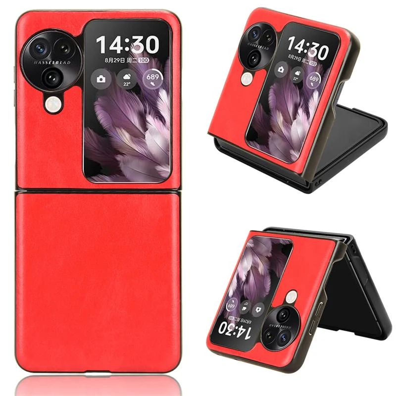 For OPPO Find N3 Flip Case For OPPO Find N3Flip Two-color lychee Phone Case Bumper Back Shockproof Case For Find N2 Flip Cover