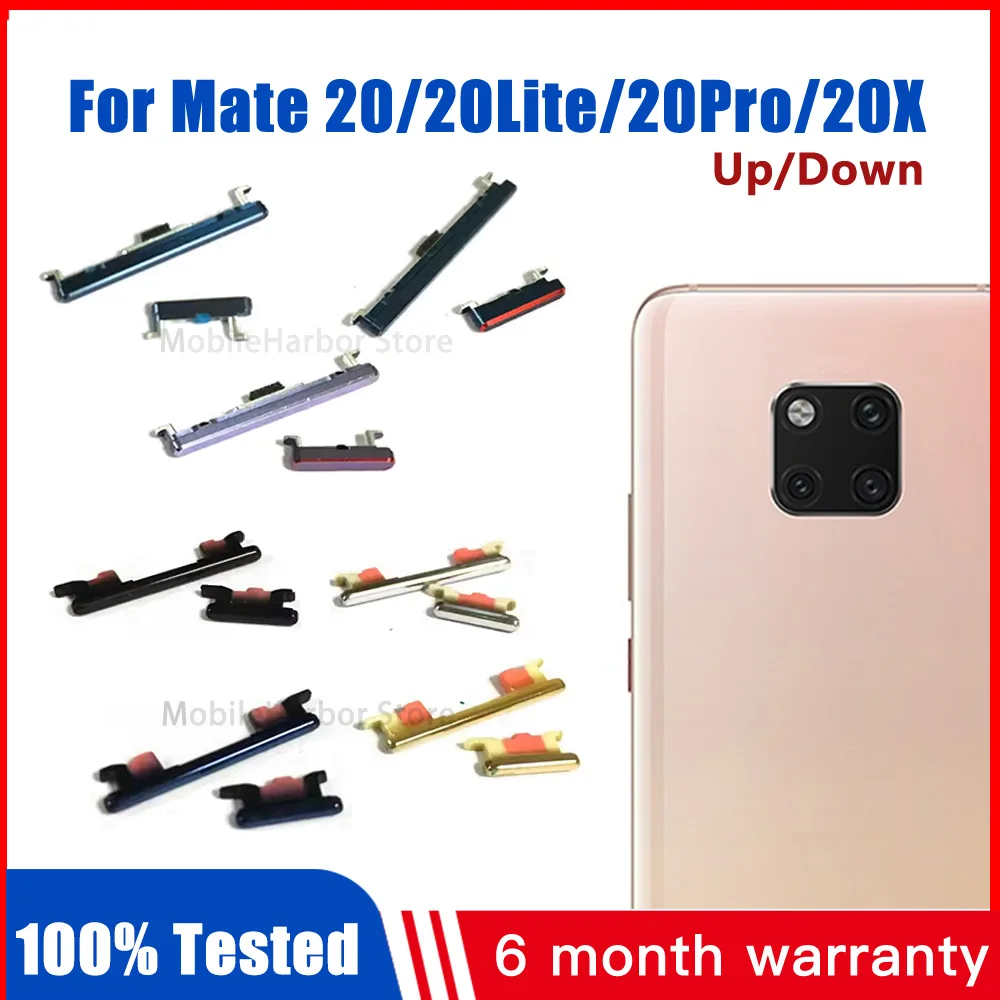 Power Volume Button For Huawei Mate 20 20Lite 20Pro 20X Up Down Audio Control Button Replacement Repair Parts Flex Ribbon Cable