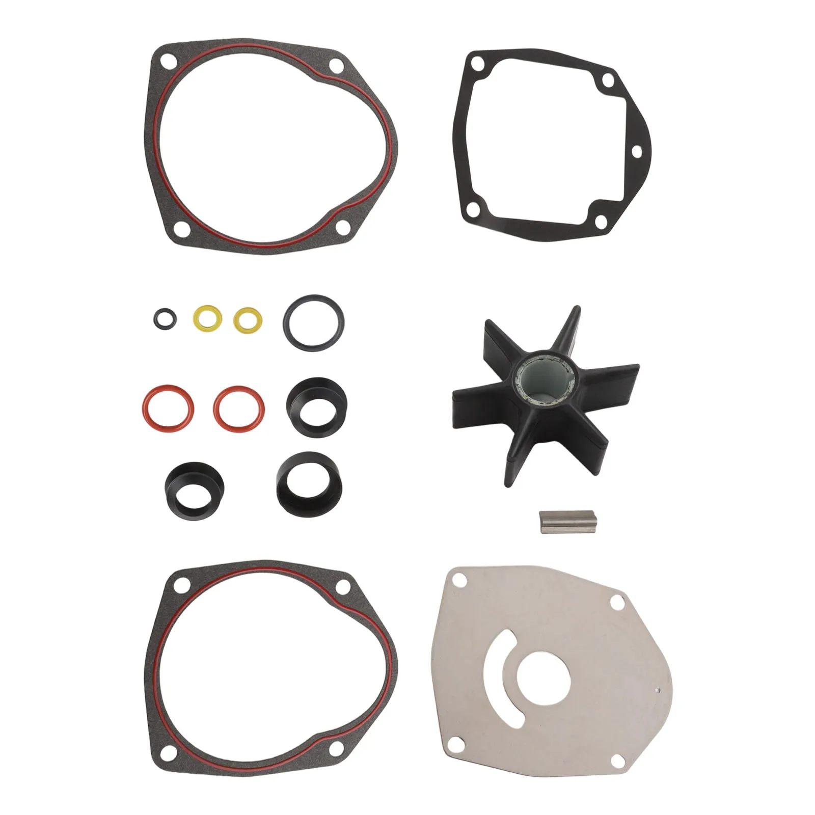 KIT de reparación de bomba de agua de instalación fácil, impulsor robusto, reparaciones directas como se muestra en la figura, mantenimiento del motor