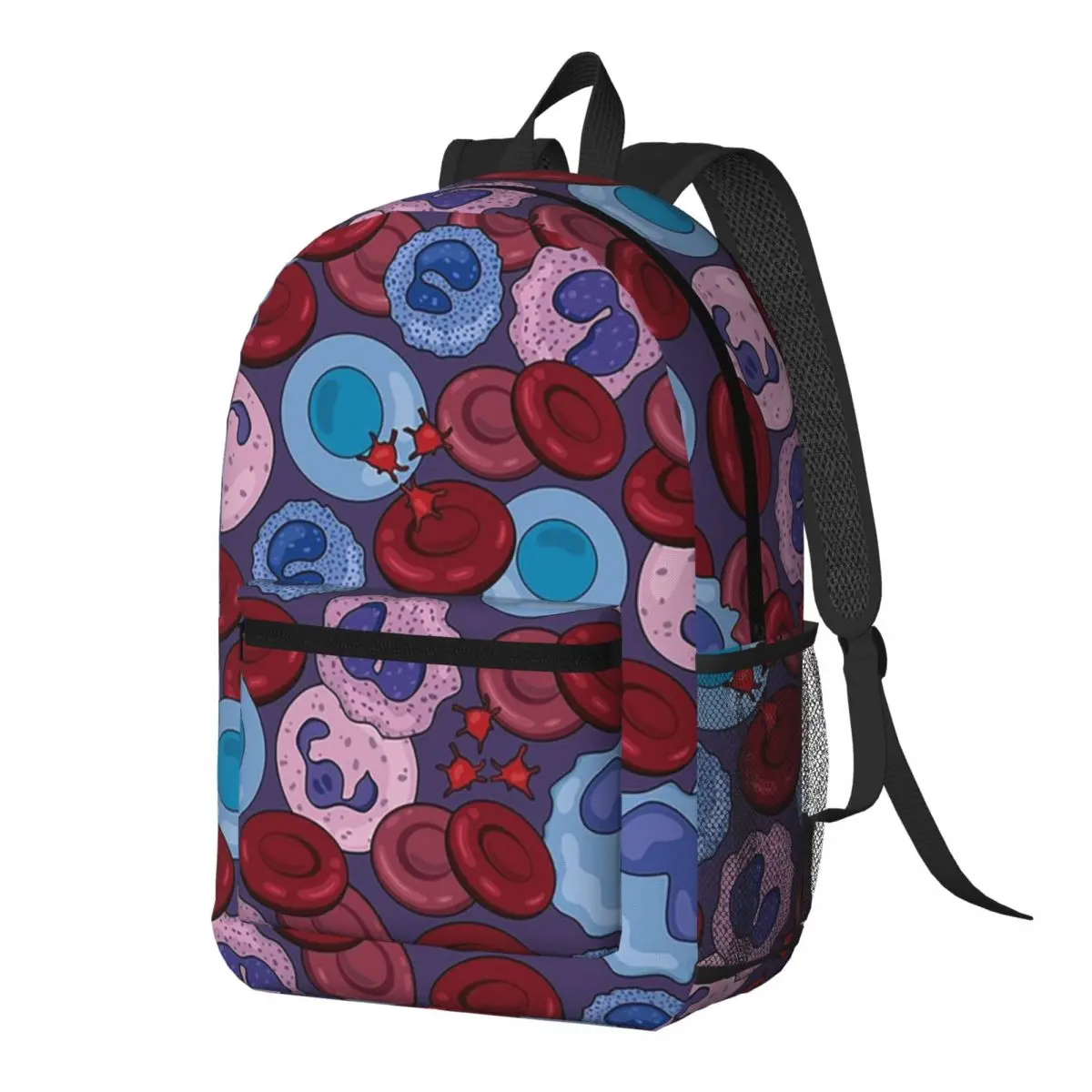 

Hematology Blood Cells Medical Laboratory Scientist Backpack Daypack Children BookBag School Bag Shoulder Bags for Men Women