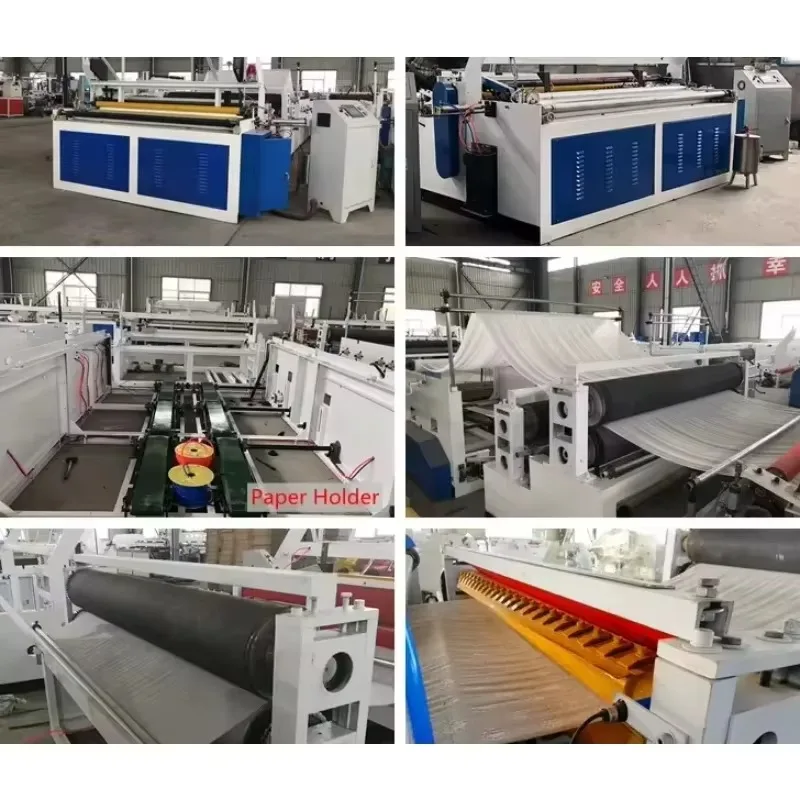 Automatyczna maszyna do produkcji papieru toaletowego Sprzęt do nawijania rolek do linii produkcji chusteczek Gorąca sprzedaż Maszyny do formowania papieru
