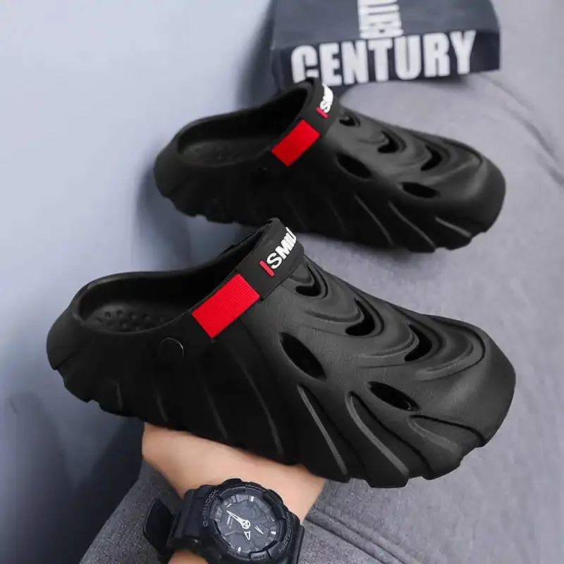 Sumer Round Foot 럭셔리 슬리퍼 남성용 고무 샌들 남성용 농구 스포츠 신발 운동화 연예인 신발 낮은 제안