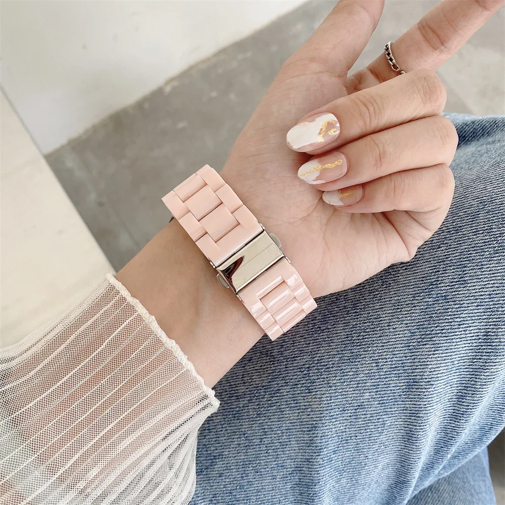 20 مللي متر-22 مللي متر الراتنج الفرقة لساعة سامسونج جالاكسي 7 6 5 برو/4-6 الكلاسيكية 46/42 مللي متر/نشط 2 40/44 مللي متر سوار Amazfit بيب حزام ساعة اليد