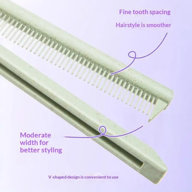 Hairdressing V Comb Hair Straightening Splint Messy Hair Finishing Styling Tool Perfect Gift for Girls Women Makeup Use
