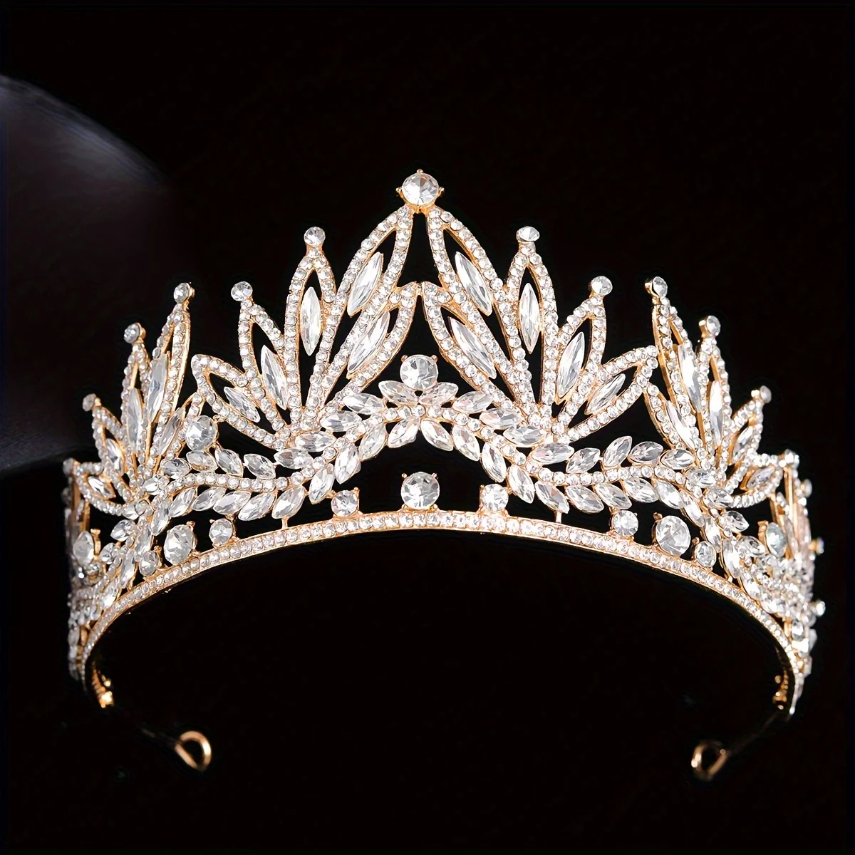 Luxury Royal Queen Wedding Crown for Women Large Multiple colors Crystal Banquet Tiaras Party Costume Hair Jewelry Accessories image 6