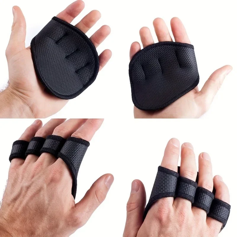 

A pair of half-finger fitness training gloves, palm grip, suitable for weight lifting gym trainingJJJ