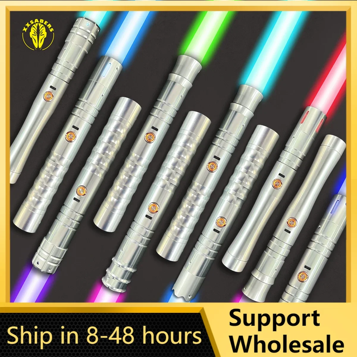 Lase Saber Light-Up Lightsaber Dueling 3 Sets Soundfonts 13 Color Changing 56 CM Espada Cosplay Kids Toys Jedi Laser Sword Gifts