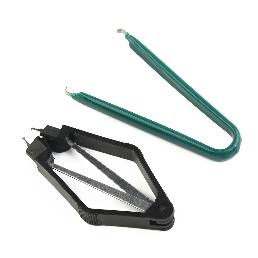 2pcs PLCC IC Extractor U Type Flat IC Chip Protect Plier ROM Integrated Circuit Board Chip Extractor Removal Puller Set tool kit