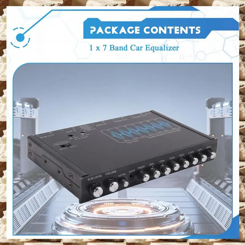 electronexus-7-バンドカーエイリアンオーディオ-eq-チューニングクロスオーバーアンプパラメトリックカープリアンプオーディオイコライザー-12db、7-バンド