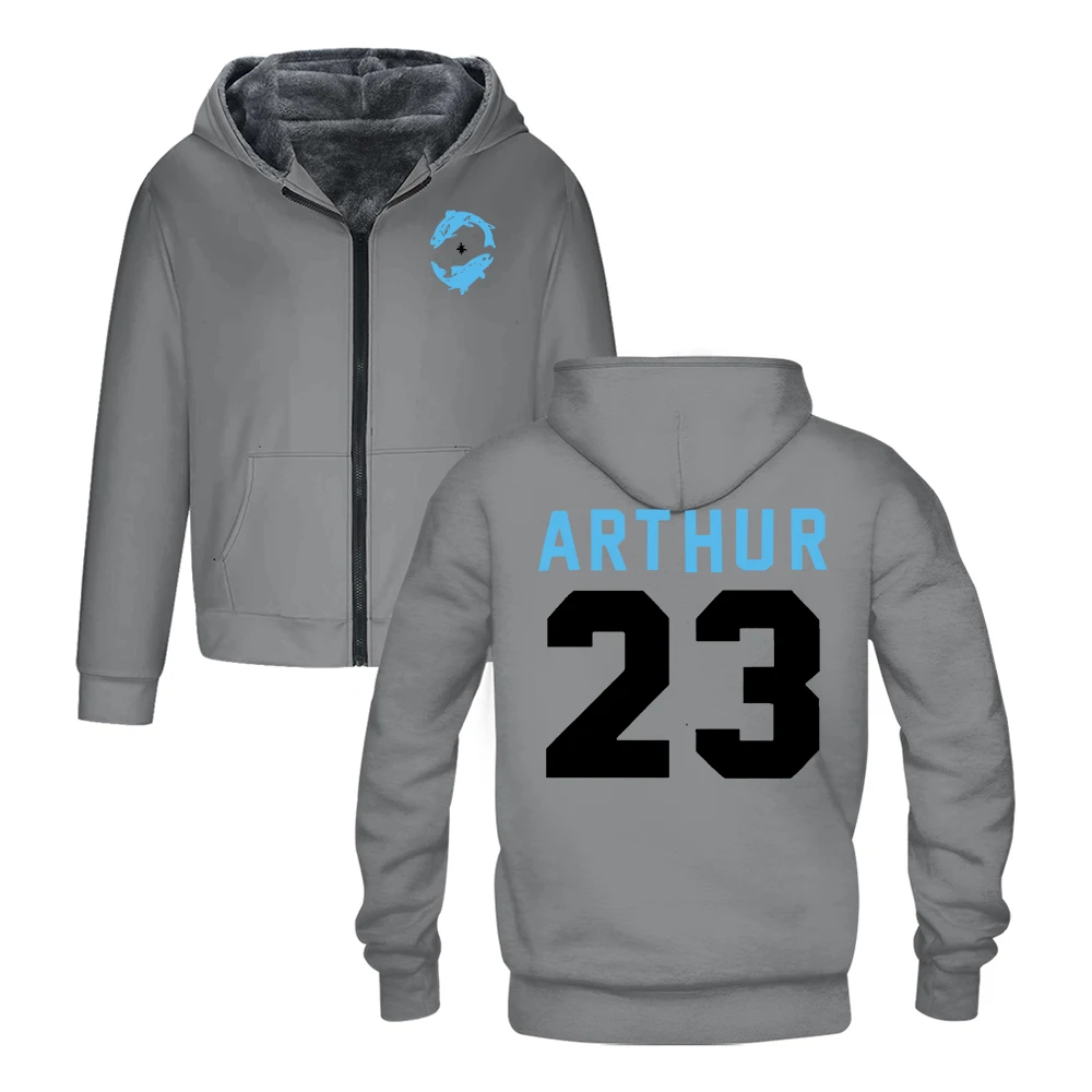 

GF James Arthur 23 Logo Zipper Hoodie 2025 The Pisces World Tour Long Sleeve Streetwear Women Men Jacket Parkas Winter Coat