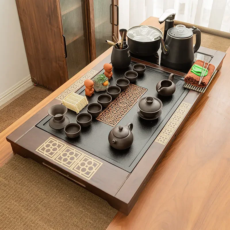 a*-Ceramic Serving Tea Tray Wooden Decora Tive Table Rectangle Vintage Hospitality Tea Tray Plate Oil Plateau Home /.