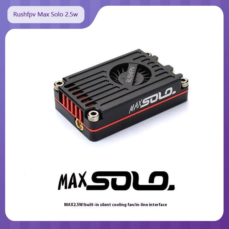 

Rushfpv Max Solo 2.5w 5.8ghz Cnc Shell Vtx Remote 48ch High Power Remote Control Drone Fixed Wing Aircraft Diy C
