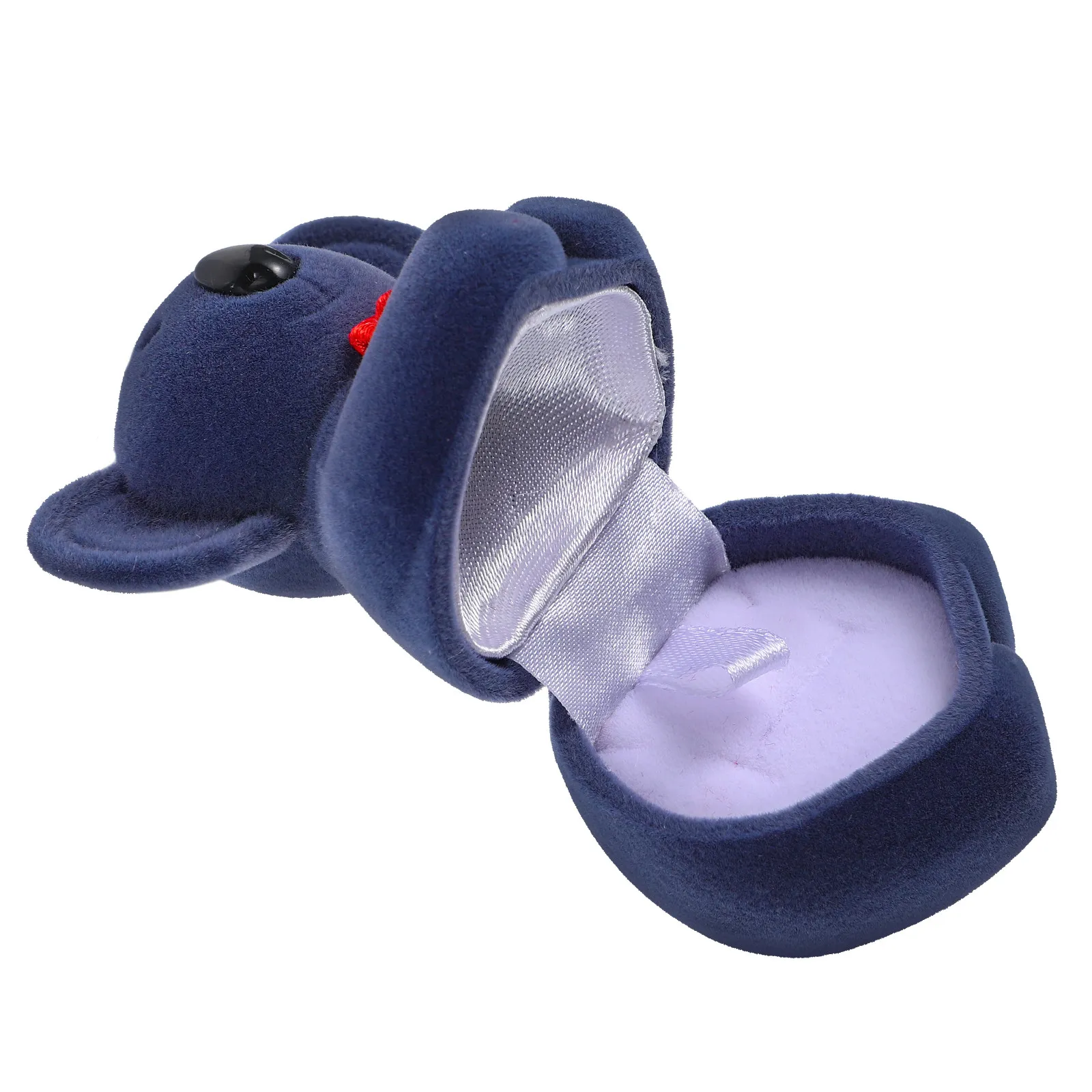 Koala Shape Ring Box Plastic Jewelry Case for Proposal Engagement Wedding Ring Holder Organizer Earrings Storage Case view 3