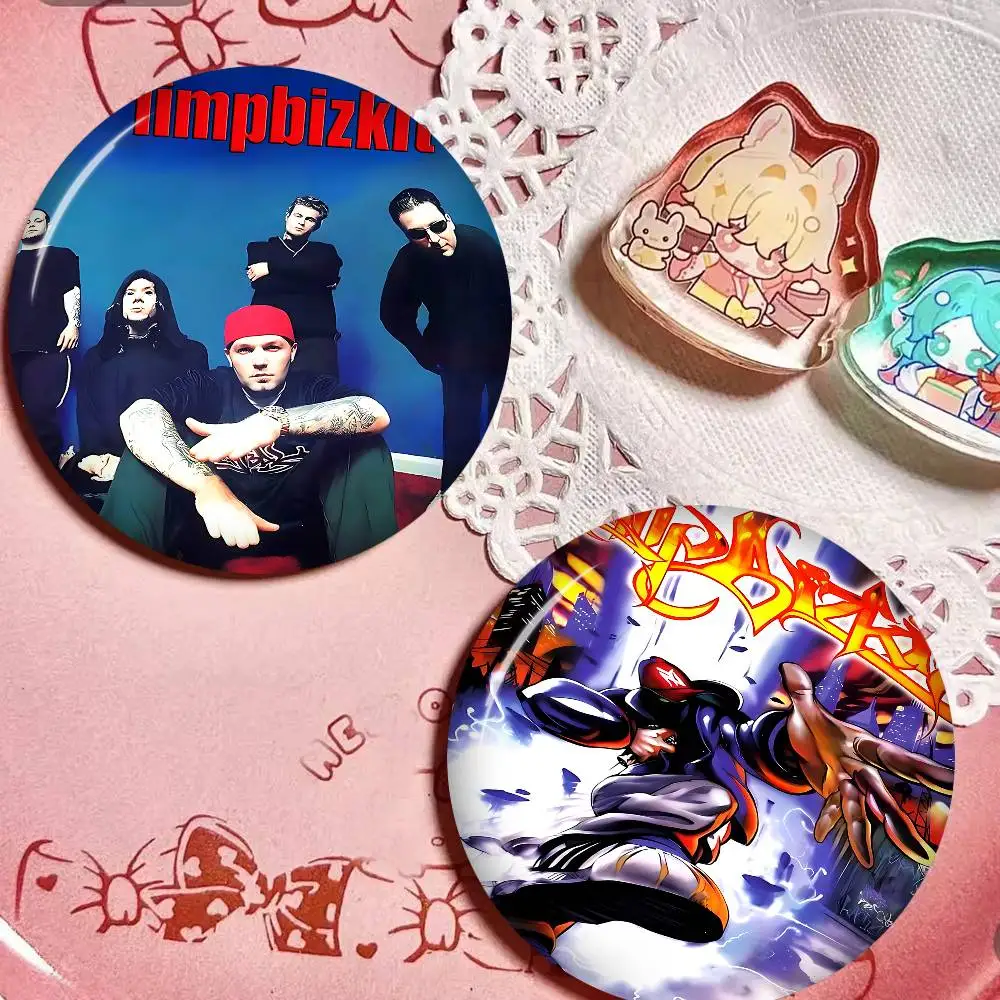 Nu Metal Band L-Limp B-Bizkit Soft Button Pin Bright Printed Icon Gift For Friends Badge Collar Brooch Lapel Pin Metal