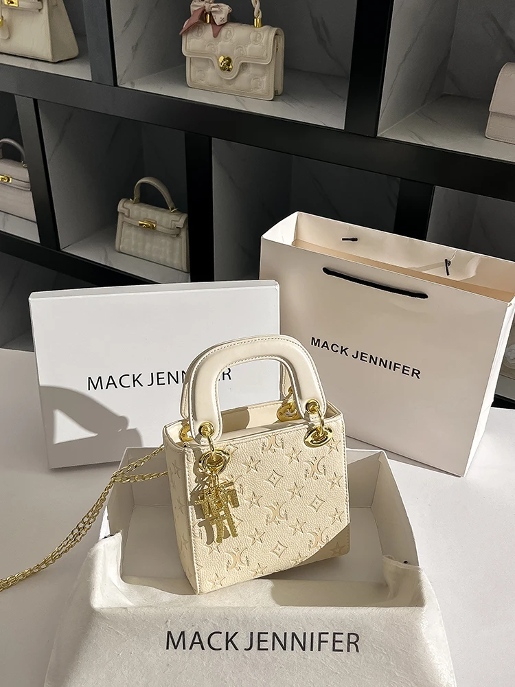 

Ele Embroidered Crossbody Bag Faionable oulder Bag Women's Handbag Luxury Texture Lo Bule Closure Soft Leather