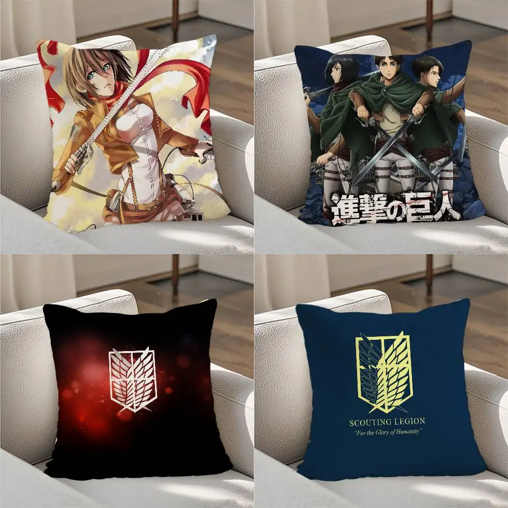 

Attack On Titan Pillow Case Luxury Double-sided For Car Pillows 45x45 Cushions Cover Home And Decoration Sofa Pillowcase 50x50
