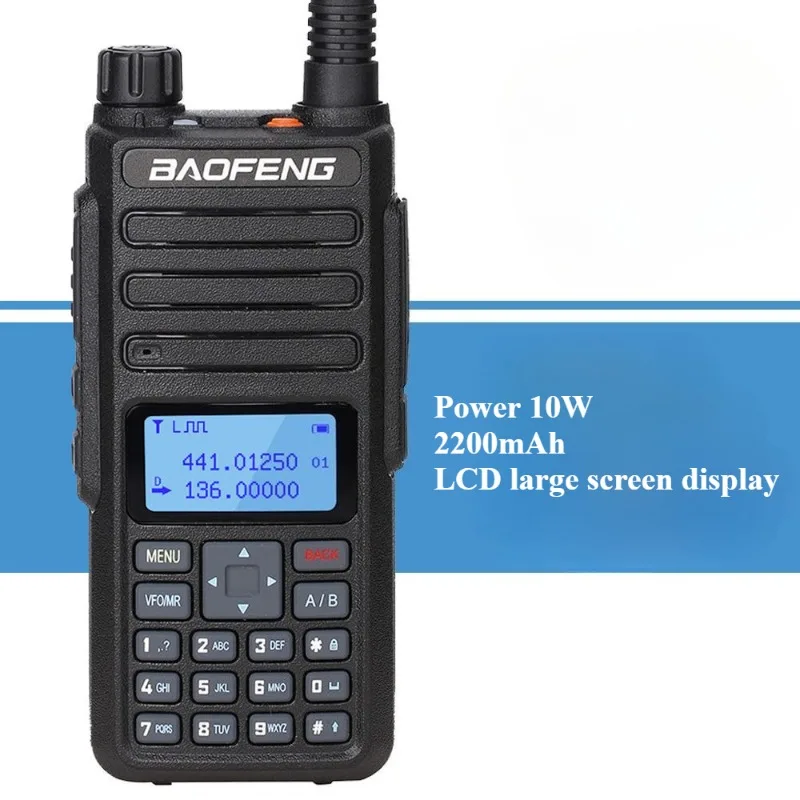 

H6 Walkie Talkie 10W High-power Long-distance Civilian Handheld Outdoor Business Portable Walkie Talkie