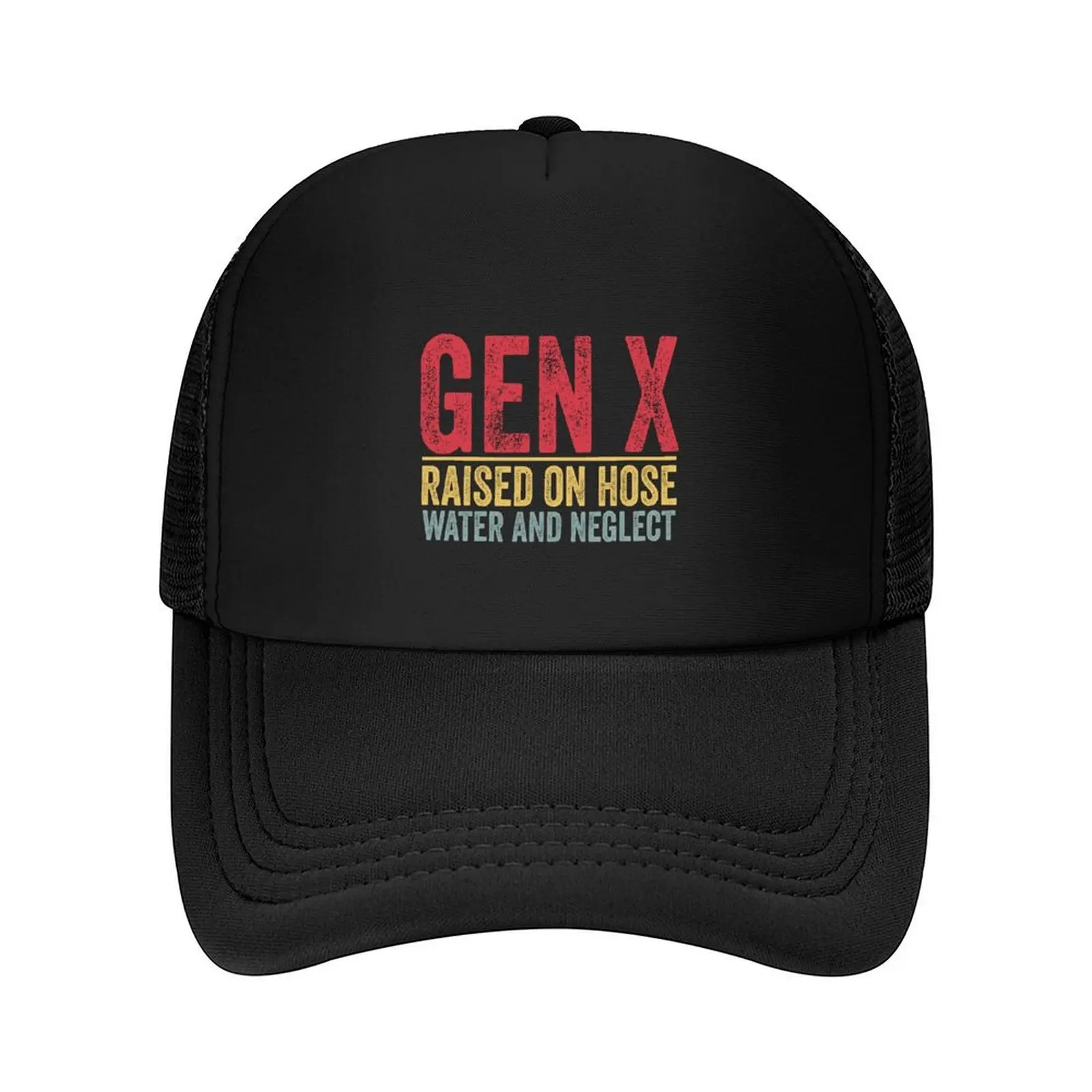 

GEN X raised on hose water and neglect Retro Generation X Baseball Cap Male hat Visor Sunscreen For Men Women's