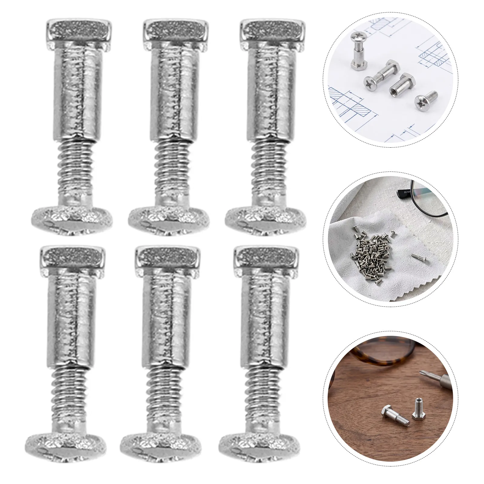 100 Pairs Eye Glasses Repair Screws Eyeglass Internal Thread Frame Eyeglasses Fixing Kit Arm Replacement
