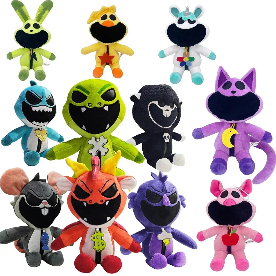 New Nightmare Critters Plush Toy Smiling Critters Catnap Catnat Accion Doll Soft Toy Peluches Pillow Birthday Christmas Gift