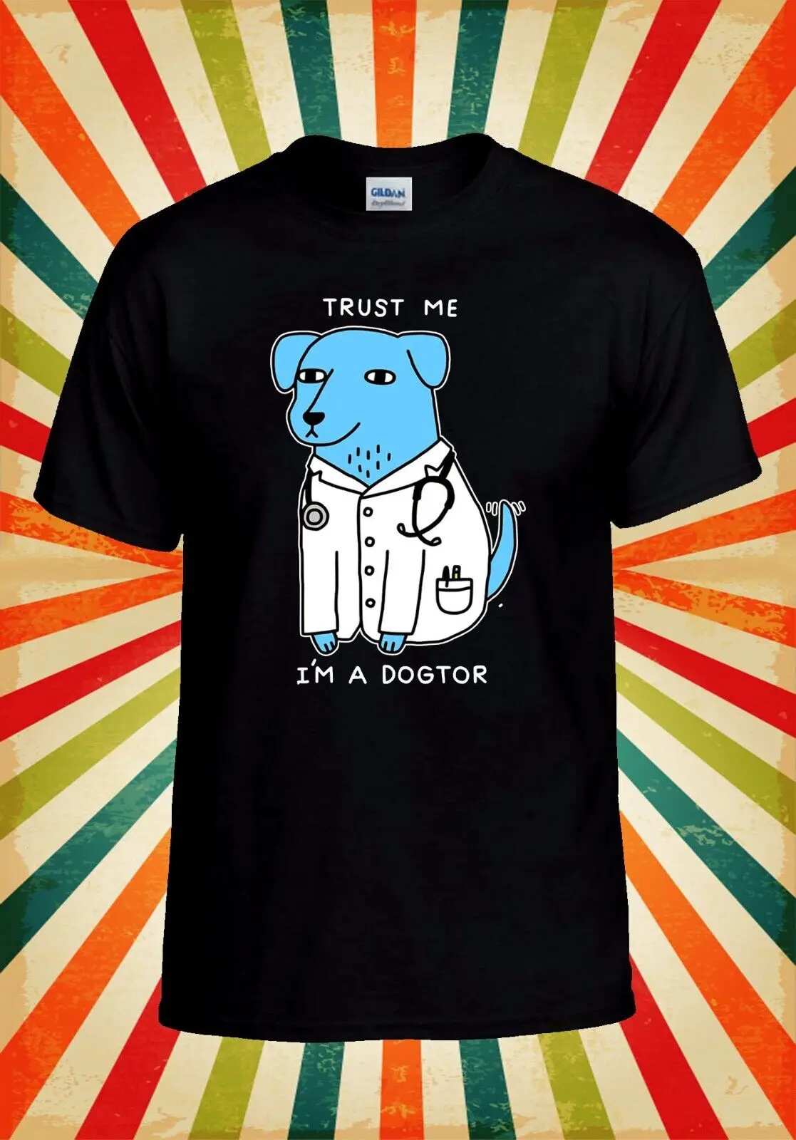 

Бейсбольная Футболка унисекс Trust Me I Am A Dogtor Dog, 2897
