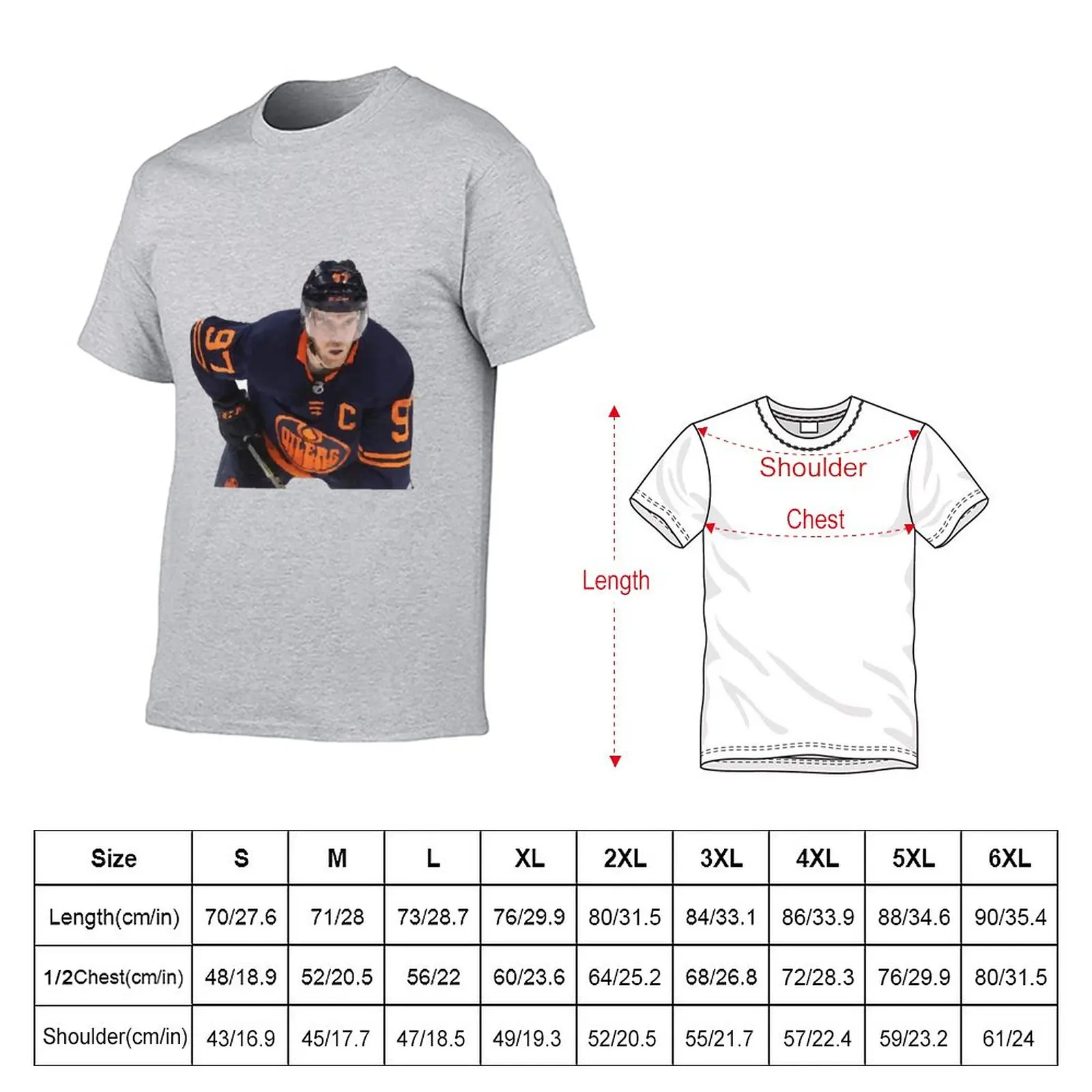 connor mcdavid T-Shirt tees vintage cute tops anime clothes workout shirts for men