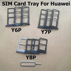 For Huawei Y8P Y7P Y6P 2020 Sim Card Tray Slot Holder Connector Replacement Parts