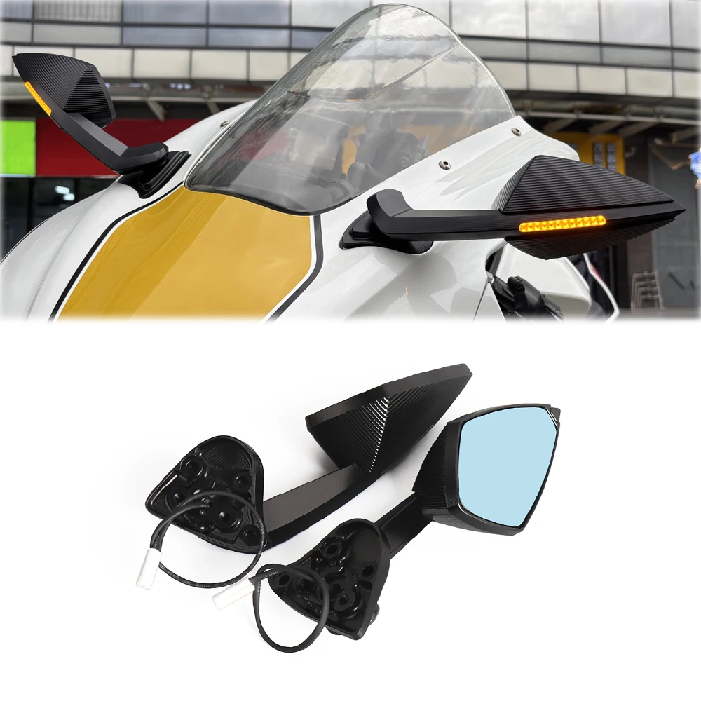 For Yamaha YZF R1 M YZF-R1M 2020 2021 2022 2023 2024 2025 New Motorcycle Accessories Rearview Mirror Side mirrors Turn Light
