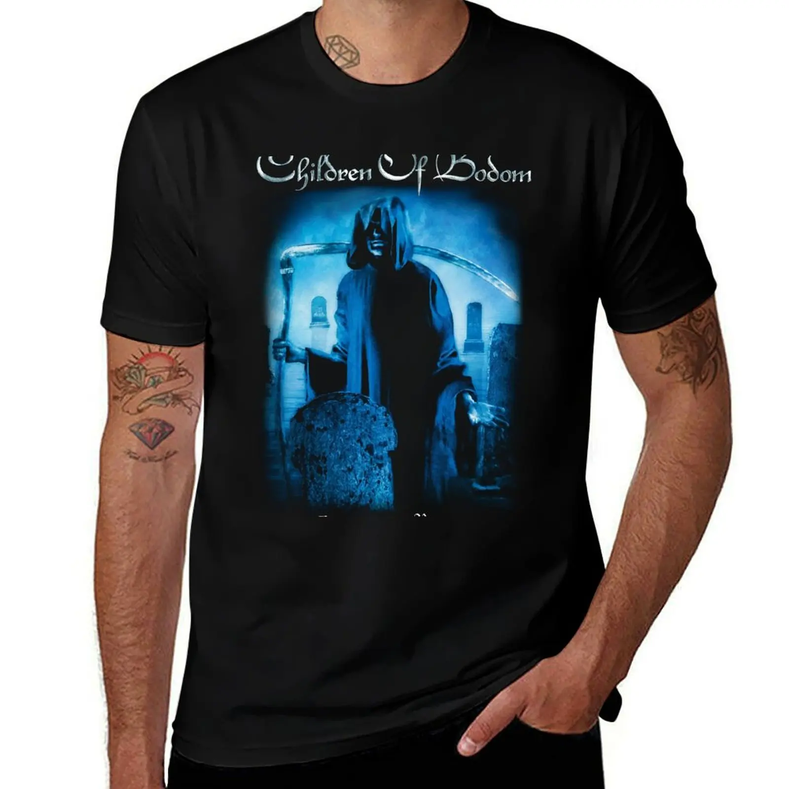 

Pack Power Classic T-Shirt Футболка t the Old Children Melodic Death рубашка Bodom of Reaper хлопок Metal School - Follow