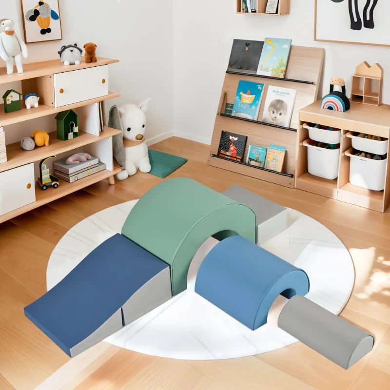 مجموعة معدات اللعب الناعمة للأطفال كتل التسلق في الأماكن المغلقة مع مجموعة لعب إسفنجية آمنة لنشاط الأطفال الصغار وديكور غرفة اللعب #1