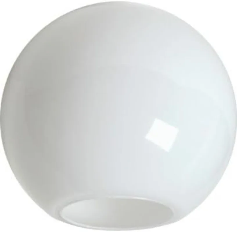 

12 Inch White Acrylic with 5.25 Inch Neckless Opening