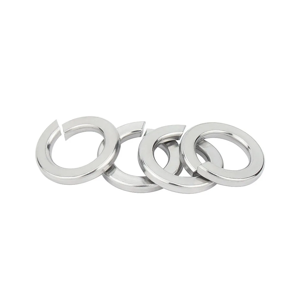 GB859 304 Stainless Steel Light Spring Washer Split Lock Elastic Gasket M2 M2.5 M3 M4 M5 M6 M8 M10 M12