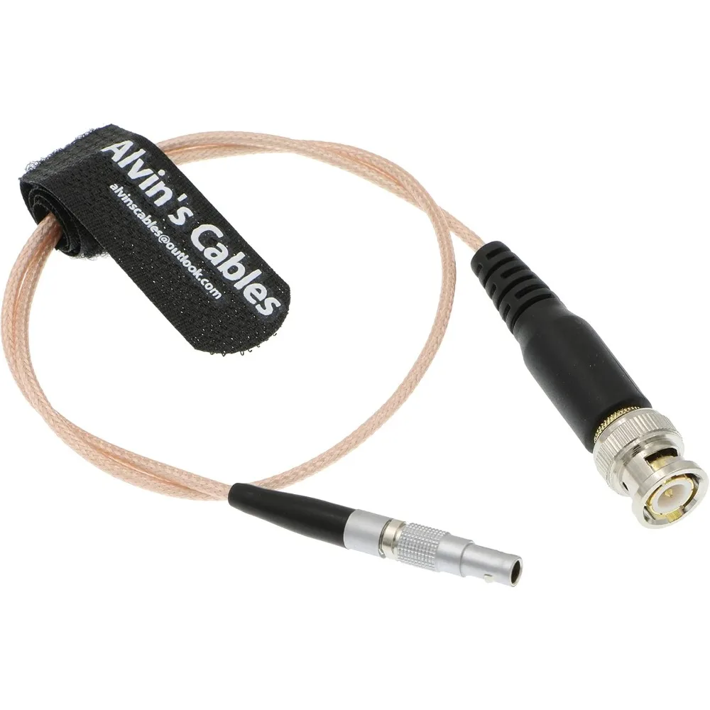 Alvin's Cables Timecode Cable for RED Epic Scarlet DSMC2 BNC to 00B 4 Pin Male Time Code Input Cable 50CM| 19.7inches