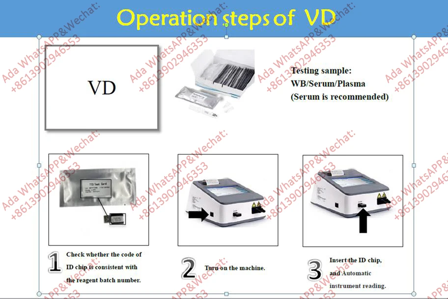 Bo-ne Metabolism POCT Whole Blood Vitamin D Rapid Test Kits Item 25-OH-VD