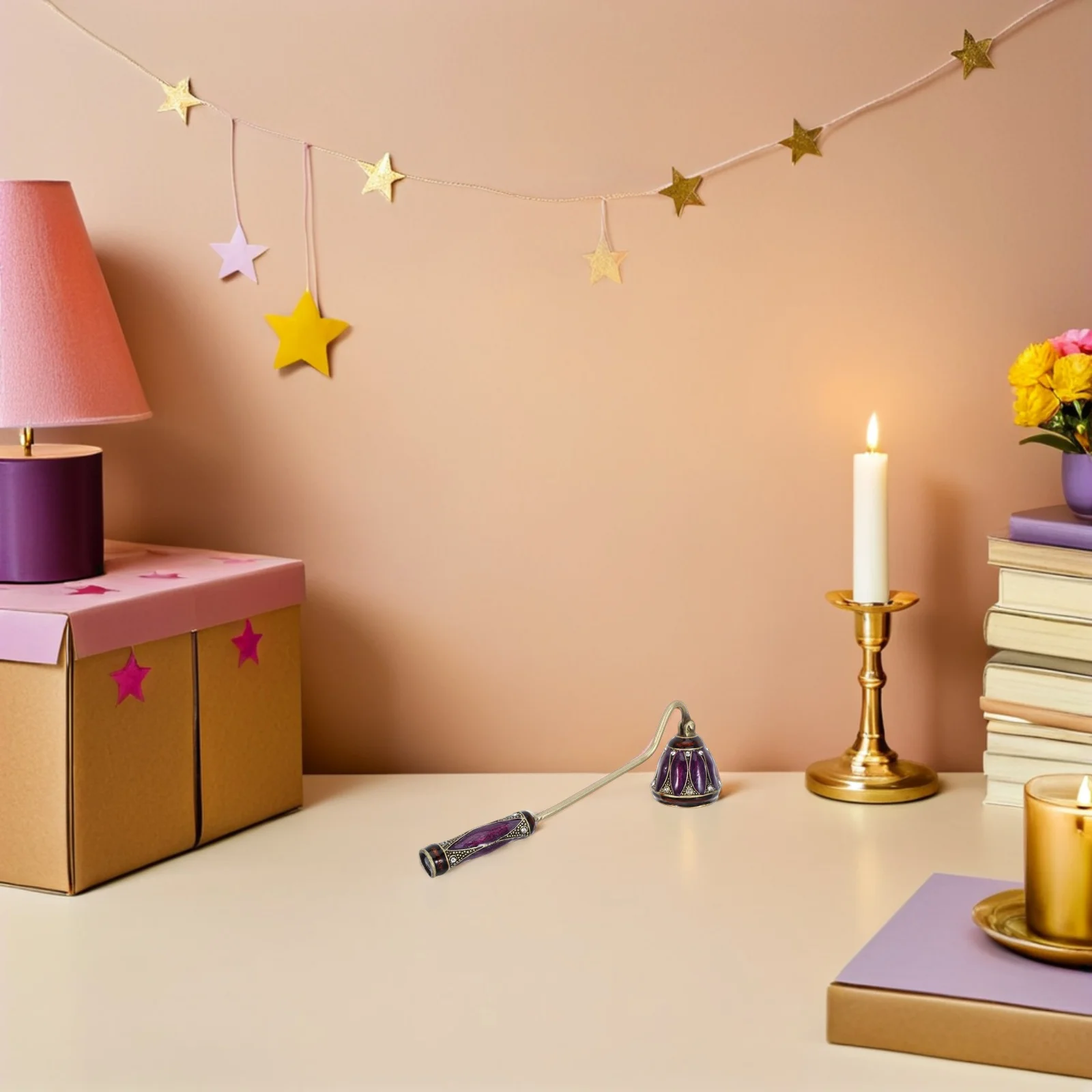 Retro Extinguisher Vintage Wick Snuffer Metal Flame Stoppers Long Handle Tool For Home Decor Tabletop