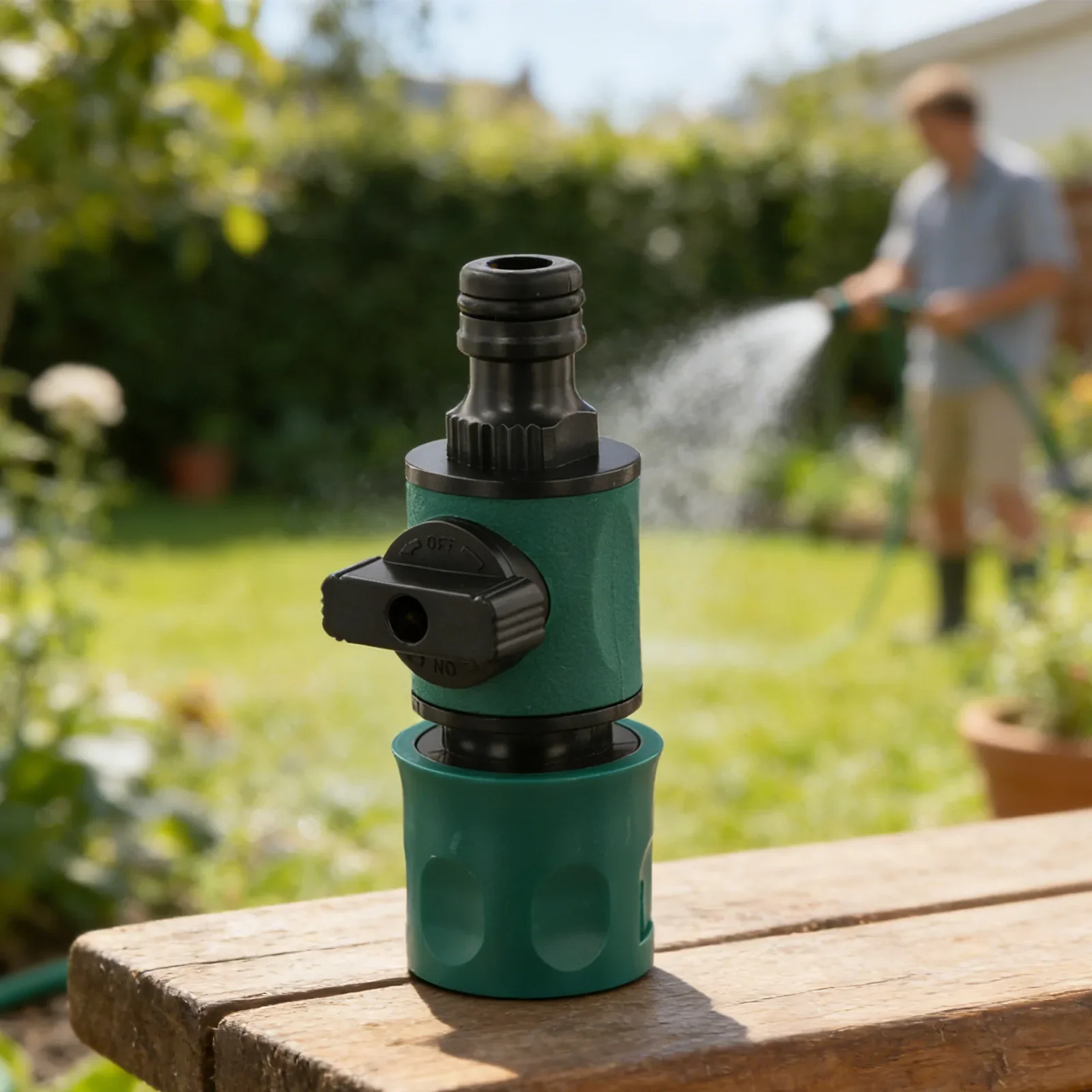 Accessories Hose Connector Villas Watering Flowers Parts Hose Pipe In Line Tap Valve Connect 1pcs ABS TPR 10x3.5cm Adaptor