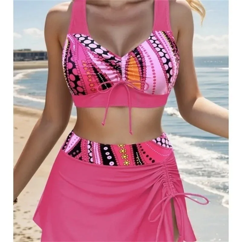 Summer Women Holiday Beachwear Sexy Cross Back Bikini Set For Women Slimming Two Piece Swimsuit With High Cut Bottoms Hot Sale